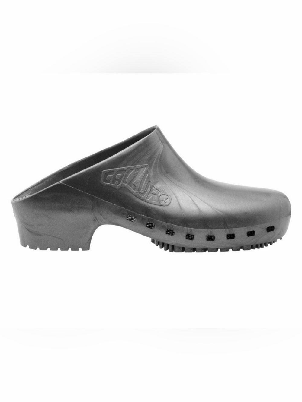 Calzuro Classic Clogs Without Holes Metallic Gray Sz 35-36 Nursing Slip on Shoes
